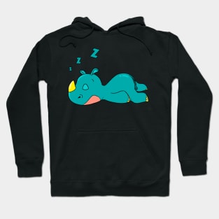 Sleeping Rhino spends his holiday sleeping Hoodie